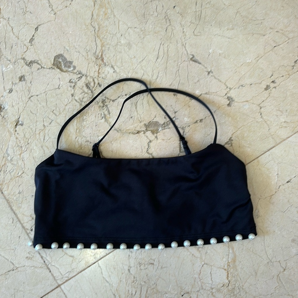 Pearl Detail Bralette Top